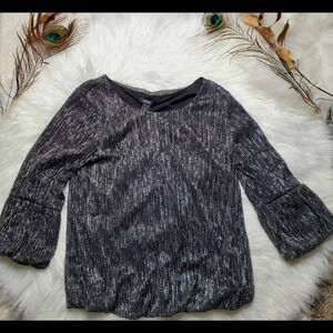 Alfani Mettalic Print Top